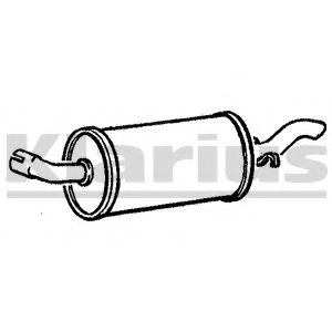 Глушитель выхлопных газов конечный KLARIUS 220269