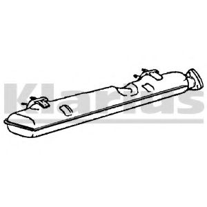 Средний глушитель выхлопных газов KLARIUS 220273