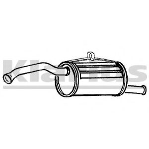 Глушитель выхлопных газов конечный KLARIUS 220559