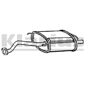 Глушитель выхлопных газов конечный KLARIUS 230446