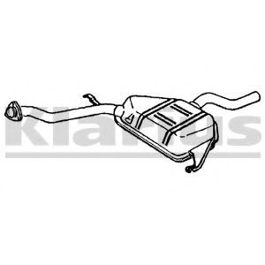 Средний глушитель выхлопных газов KLARIUS 240391
