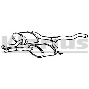 Средний глушитель выхлопных газов KLARIUS 240419