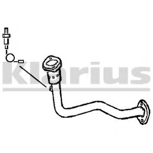Труба выхлопного газа KLARIUS 301197