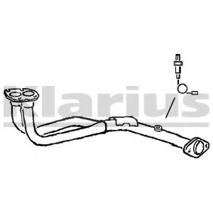 Труба выхлопного газа ERNST 043410