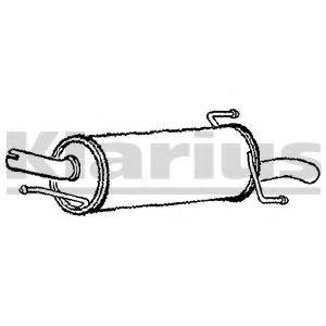 Глушитель выхлопных газов конечный KLARIUS 210759