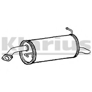 Глушитель выхлопных газов конечный KLARIUS 210810