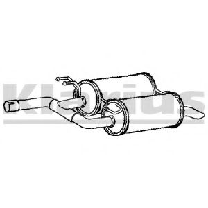 Глушитель выхлопных газов конечный KLARIUS BM385E