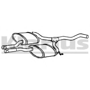 Средний глушитель выхлопных газов WALKER 70242