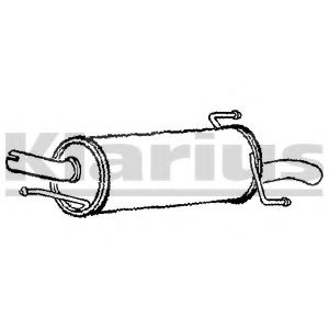 Глушитель выхлопных газов конечный ERNST 011242