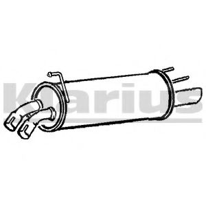 Глушитель выхлопных газов конечный KLARIUS GM500Q