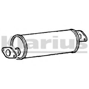 Средний глушитель выхлопных газов WALKER 19457