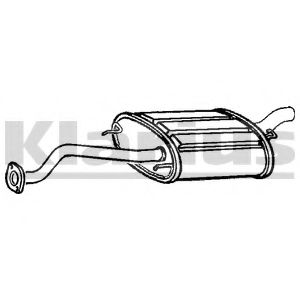 Глушитель выхлопных газов конечный KLARIUS HA274W
