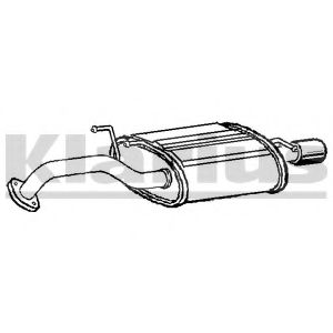 Глушитель выхлопных газов конечный KLARIUS HY60M