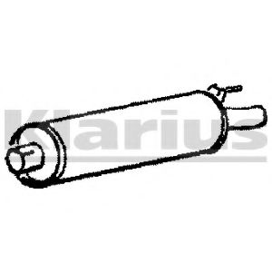 Средний глушитель выхлопных газов KLARIUS JR195D