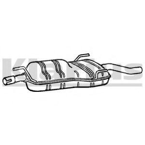 Глушитель выхлопных газов конечный KLARIUS SB102H