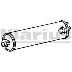 Средний глушитель выхлопных газов KLARIUS VW186L