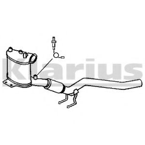 Сажевый / частичный фильтр, система выхлопа ОГ KLARIUS 390144