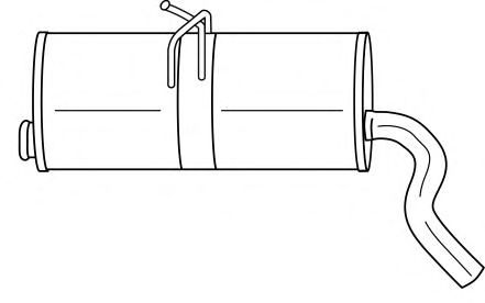 Глушитель выхлопных газов конечный SIGAM 20664