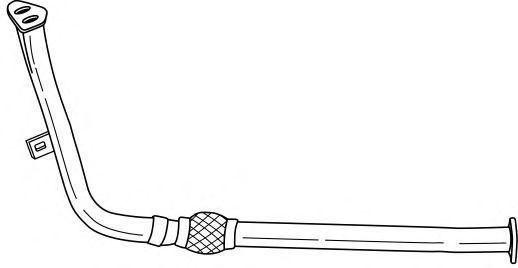 Труба выхлопного газа MTS 10044