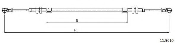 Тросик газа PEX 130145