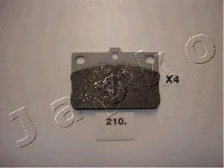 Комплект тормозных колодок, дисковый тормоз JAPKO 50210