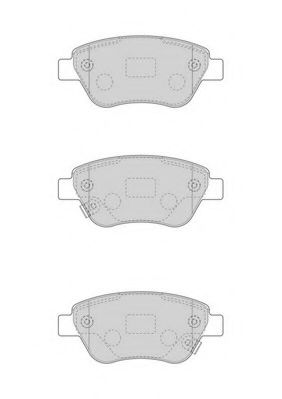 Комплект тормозных колодок, дисковый тормоз WAGNER WBP23982B