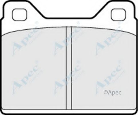 Комплект тормозных колодок, дисковый тормоз APEC braking PAD268