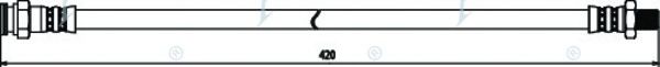 Тормозной шланг APEC braking HOS3220