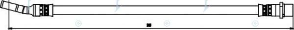 Тормозной шланг APEC braking HOS3870