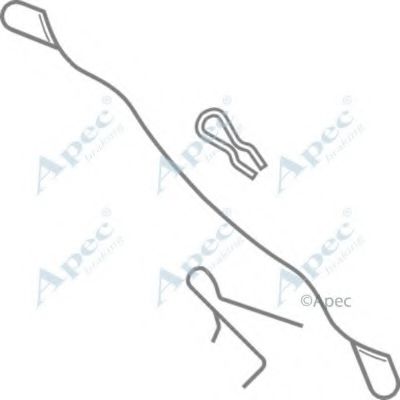 Комплектующие, тормозные колодки APEC braking KIT517