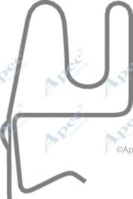 Комплектующие, тормозные колодки APEC braking KIT574