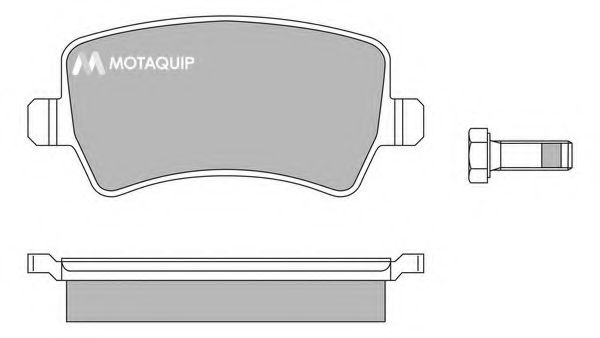 Комплект тормозных колодок, дисковый тормоз MOTAQUIP LVXL1356