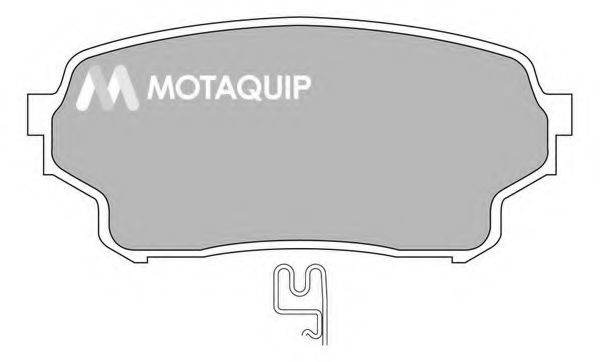 Комплект тормозных колодок, дисковый тормоз MOTAQUIP LVXL1331