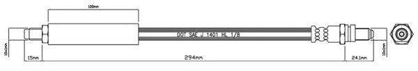 Тормозной шланг MOTAQUIP VBH910