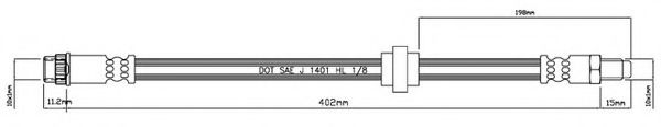 Тормозной шланг MOTAQUIP VBJ106