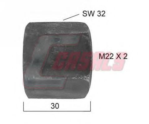 Гайка крепления колеса CASALS 21157