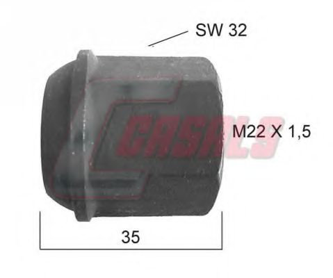 Гайка крепления колеса CASALS 21365