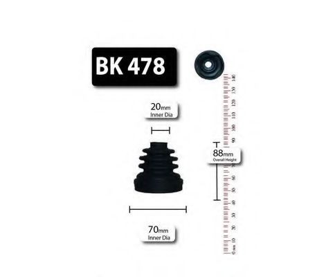 Комплект пылника, приводной вал SHAFTEC BK478