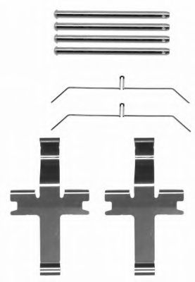 Комплектующие, колодки дискового тормоза HELLA PAGID 8DZ 355 204-171