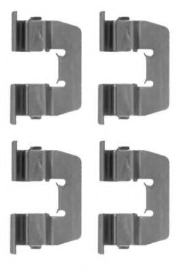 Комплектующие, колодки дискового тормоза HELLA PAGID 8DZ 355 204-671