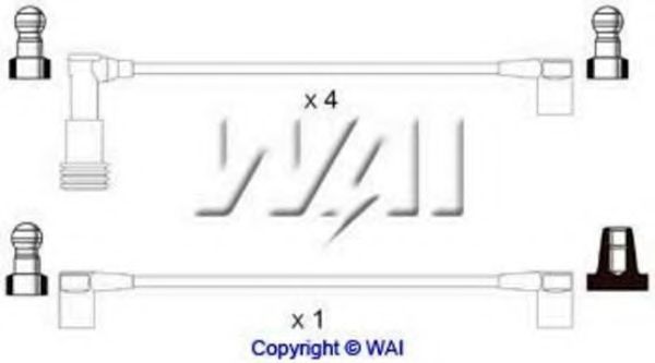 Комплект проводов зажигания WAIglobal SL604