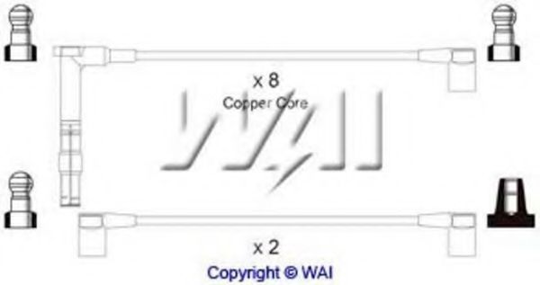 Комплект проводов зажигания WAIglobal SL605