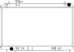 Радиатор, охлаждение двигателя SAKURA  Automotive 3341-1035