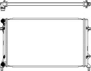 Радиатор, охлаждение двигателя SAKURA  Automotive 3471-1002