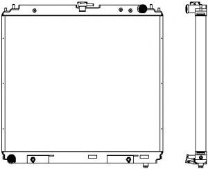 Радиатор, охлаждение двигателя SAKURA  Automotive 4341-1020