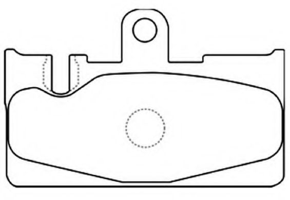 Комплект тормозных колодок, дисковый тормоз ASVA AKD-1456