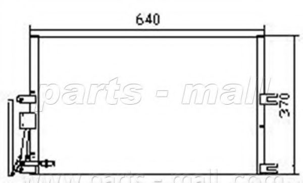 Конденсатор, кондиционер PARTS-MALL PXNC1-015