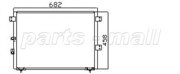 Конденсатор, кондиционер PARTS-MALL PXNCF-013