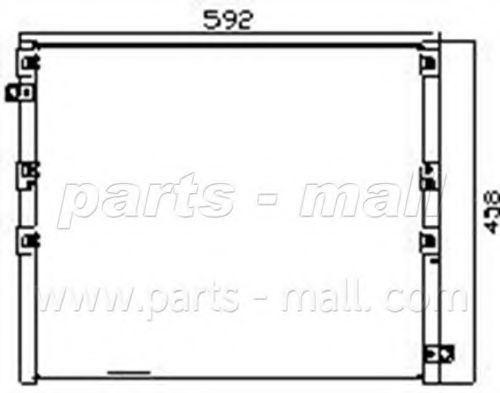 Конденсатор, кондиционер PARTS-MALL PXNCF-019