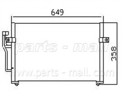 Конденсатор, кондиционер PARTS-MALL PXNCG-001